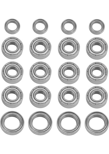 20 Adet Çelik Bilyalı Rulman Kiti Tamiya TT01 Tt-01 TT01D TT01E TT01R DF02 1/10 Rc Araba Yükseltme Parçaları Aksesuarları (Yurt Dışından)