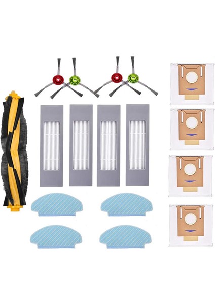 Deebot N10 N10 Artı Robotlu Süpürge Ana Yan Fırça Hepa Filtre Paspas Bezi Toz Torbası Yedek Parçalar (Yurt Dışından)