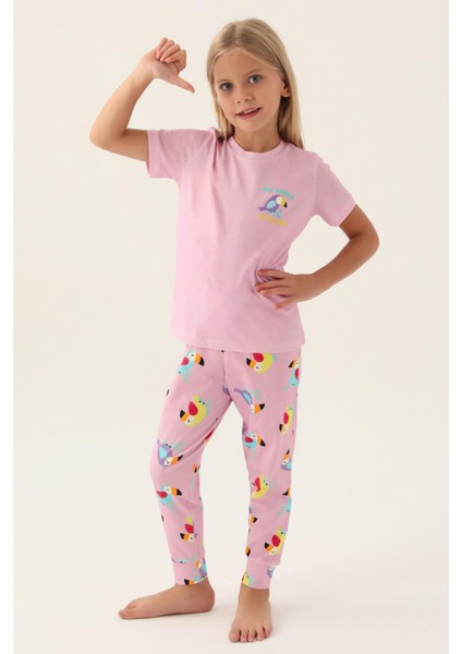 3403 Jungle Kız Çocuk Pijama Takımı