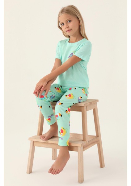 3403 Jungle Kız Çocuk Pijama Takımı