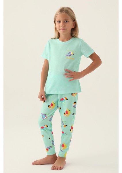 3403 Jungle Kız Çocuk Pijama Takımı