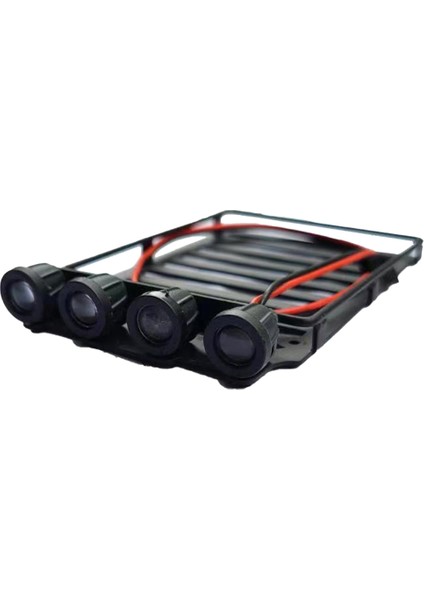 Rc Araba Tavan Portbagajı Bagaj Taşıyıcı Spot ile SCX24 1/24 Rc Paletli Araba Eksenel SCX24 AXI00002 Yuvarlak (Yurt Dışından)