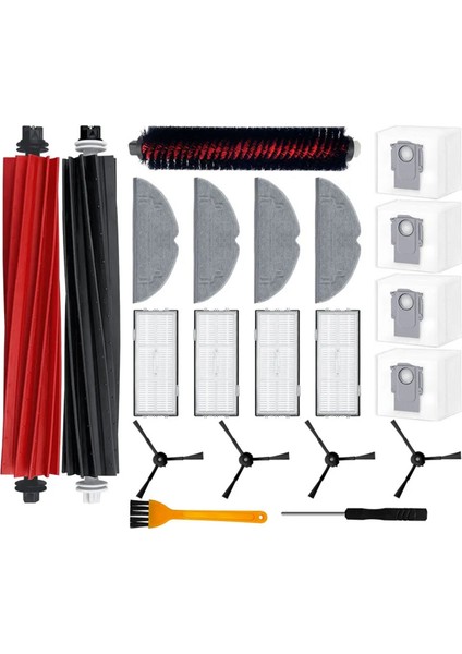 S8 Pro Ultra Için Yedek Parçalar Ana Yan Fırça Filtre Paspas Toz Torbası Temizleme Döner Fırça (Yurt Dışından)