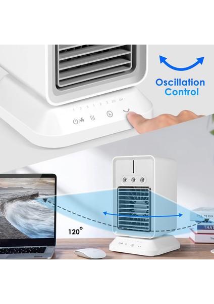 Kişisel Klima, Taşınabilir Evaporatif Hava Soğutucu Fan Zamanlama ve Salınım Fonksiyonu Ev Dış Mekan Için Nemlendirici (Yurt Dışından) fiyatları