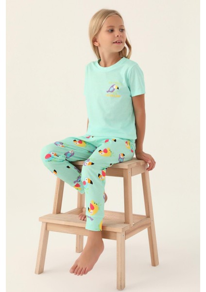 3403 Garson Jungle Kız Çocuk Pijama Takımı