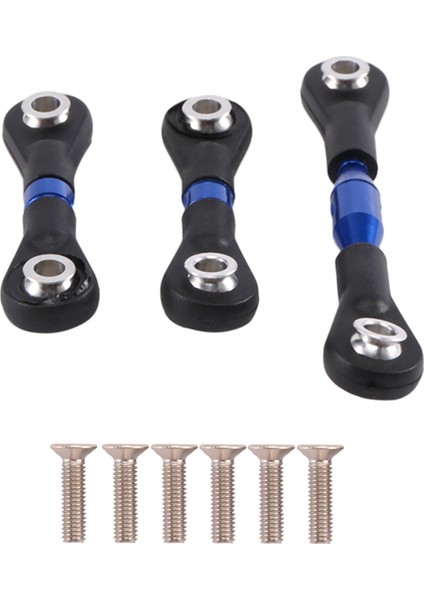 3 Adet Metal Direksiyon Çubuğu Bağlantı Çubuğu Rot Tamiya Tt-01 TT01 1/10 Rc Araba Yükseltme Parçaları Aksesuarları, Mavi (Yurt Dışından) fiyatları