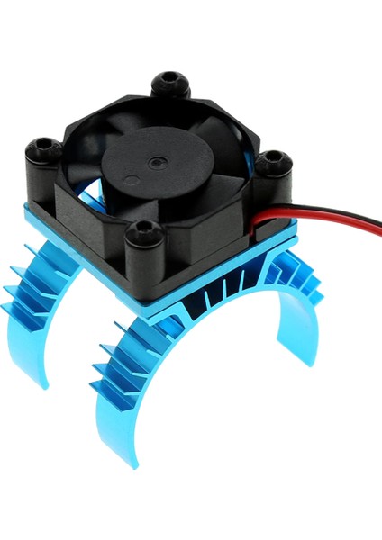 Rc Parçaları Elektrikli Araba Motor Soğutucu Kapağı + Soğutma Fanı 1/10 Tamiya TT02 Rc Araba 540 550 3650 Motor Isı Emici, Mavi (Yurt Dışından)