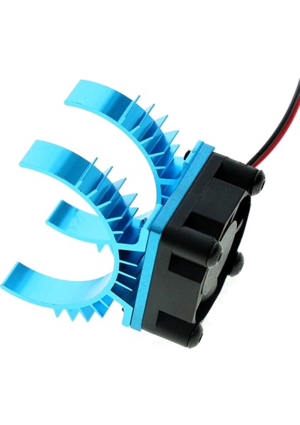 Rc Parçaları Elektrikli Araba Motor Soğutucu Kapağı + Soğutma Fanı 1/10 Tamiya TT02 Rc Araba 540 550 3650 Motor Isı Emici, Mavi (Yurt Dışından)
