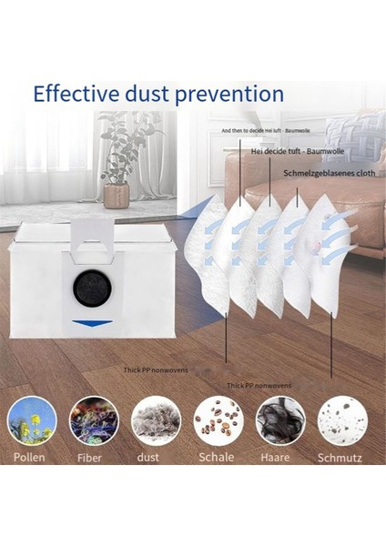 Ecovacs Deebot T30 / T30 Max / T30 Pro Robot Süpürge Aksesuarları, Ana Fırçalı Yedek Set, Toz Torbaları (Yurt Dışından) fırsatları