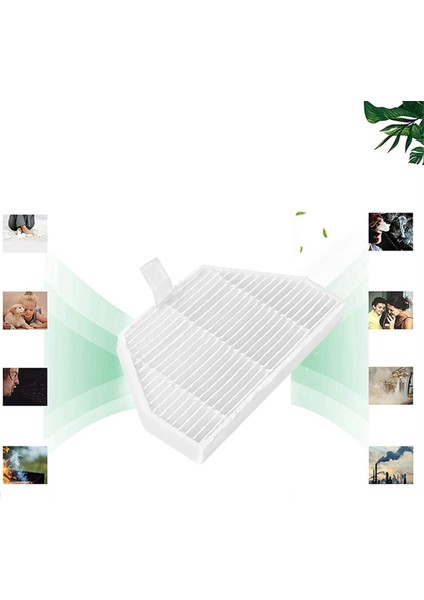 Eva SDJ06RM Robotlu Süpürge Aksesuarları Için Yedek Yedek Parça Yan Fırça Filtre Paspas Bezi Toz Torbası (Yurt Dışından) fiyatları