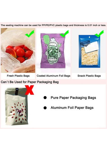 Taşınabilir Mini Kapama Makinesi Ev Plastik Torba Kapama Makinesi Aperatifler El Piezoelektrik Isı Kapama Makinesi Pembe (Yurt Dışından) fırsatları