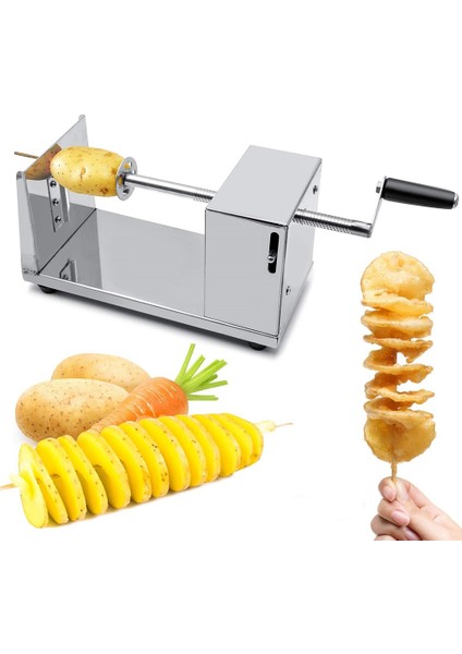 Patates Kesici Makinesi Spiral Kesme Makinesi Cips Makinesi Mutfak Aksesuarları Pişirme Araçları Kıyıcı Patates Dilimleme (Yurt Dışından) modelleri