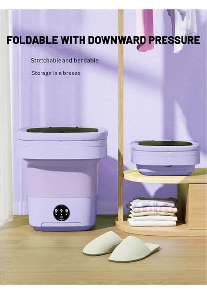 Taşınabilir Çamaşır Makinesi, Mini Yıkama Makinesi, Büyük Kapasiteli Katlanabilir Yıkama Makinesi. Iç Çamaşırların Derin Temizliği, Giysiler Yeşil Ab Tak (Yurt Dışından) modelleri