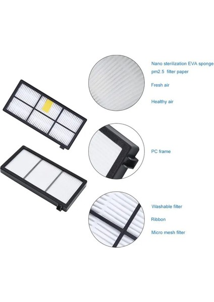 Hepa Filtreler Ana Yan Fırça 800 900 Serisi 805 864 871 891 960 961 964 980 Elektrikli Süpürge Parçaları (Yurt Dışından) fırsatları