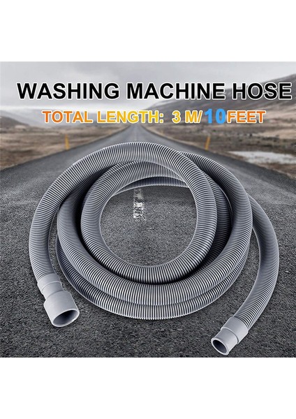 Çamaşır Makinesi Tahliye Hortumu 10 Ft Esnek Bulaşık Makinesi Tahliye Hortumu Uzatma Kitleri Yıkama Tahliye Hortumu (Yurt Dışından) fırsatları