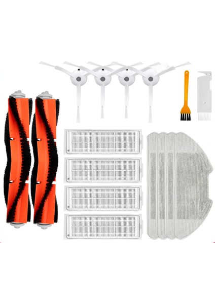 Xiaomi Mi Robot Vakum-Paspas 2 Lite / Pro / Mjstl / MJST1SHW Robot Vakum Yedek Parçaları Ana Yan Fırça Hepa Filtre (Yurt Dışından)