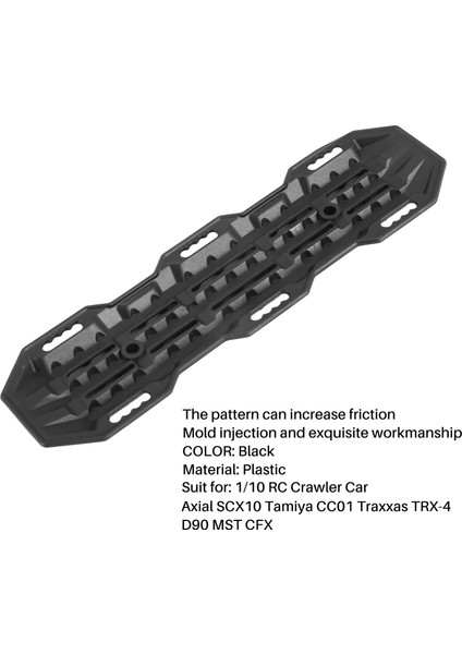 2 Adet Plastik Kum Merdiveni Kurtarma Rampaları Kurulu 1:10 Rc Paletli Eksenel SCX10 Tamiya CC01 Trx-4 D90 Mst Cfx, Siyah (Yurt Dışından) fiyatları
