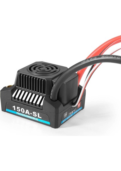 Su Geçirmez 2-4s Fırçasız Esc ile 5.8V-6.1V/3A Bec Için 1/8 1/10 1/12 Rc Model Araba Kamyon Buggy Tekne, 150A (Yurt Dışından)