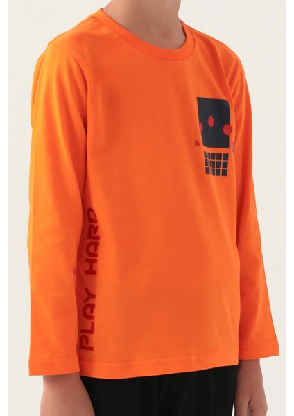 3338 Play Hard Erkek Çocuk Pijama Takımı