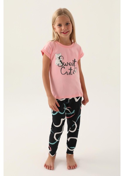 3399 Garson Sweet Kız Çocuk Pijama Takımı