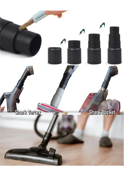 3 Paket Evrensel Vakum Hortumu Adaptörü Islak Kuru Vakum Dönüştürücü Redüktör Ek Parçaları Elektrikli Süpürge Için (Yurt Dışından)