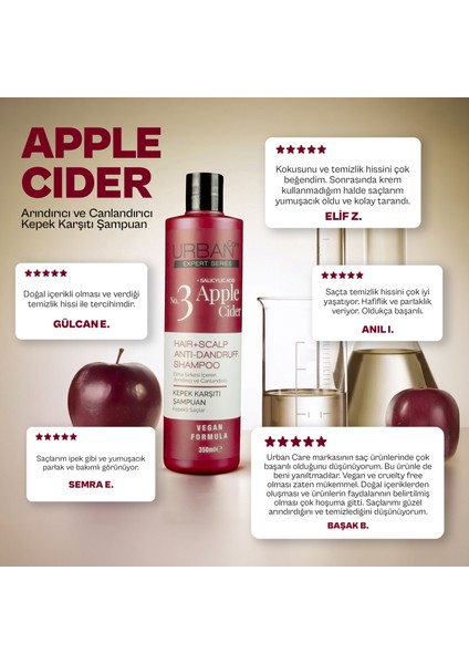 Urban Care Expert Series No:3 Apple Cider Şampuan 350 ml