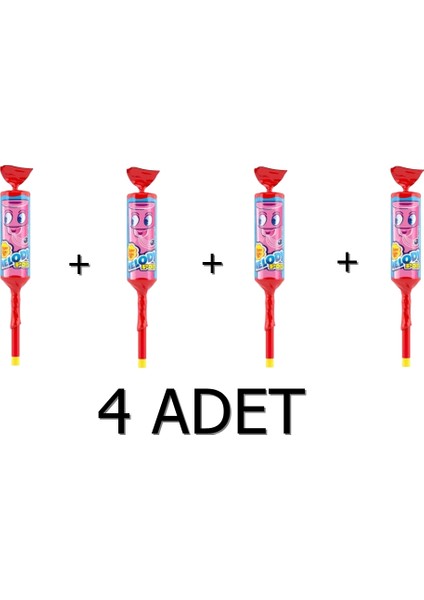 Melody Pops Düdüklü Lolipop Şeker Çilekli 15 gr x 4 Adet