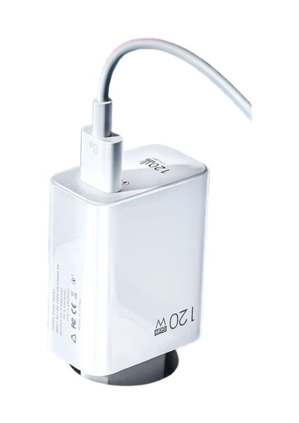 Şarj Aleti Hızlı Güvenli Şarj 120W USB Type C Uçlu Kablolu Şarj Aleti modelleri