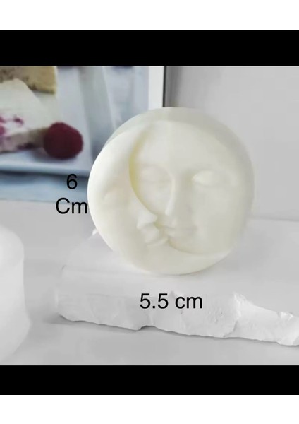 Arescollection Dekoratif Hediyelik Şık Hilal Mum