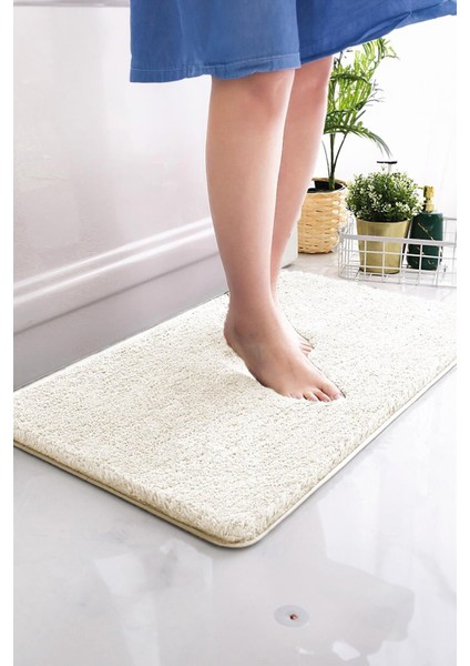 Kaymaz Pamuk Taban, 50*80 cm Tekli Post Peluş Banyo Paspası, Kaymaz Taban fiyatları