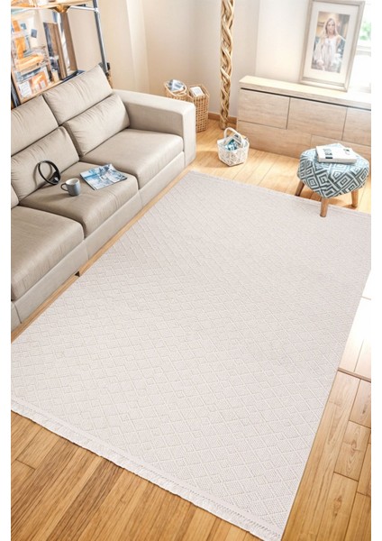 Yonca 0107 Yumuşak Dokulu Halı Salon Mutfak Koridor Kesme Yolluk Dokuma Makine Halısı