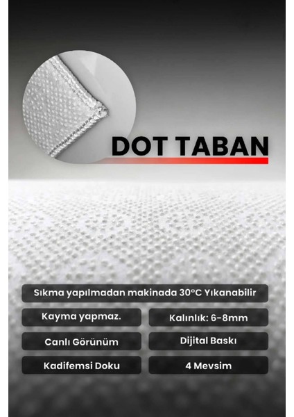 0293 Ayıcık Figürlü Dijital Baskı Kaymaz Dot Taban Makinede Yıkanabilir Çocuk Bebek Odası Halısı