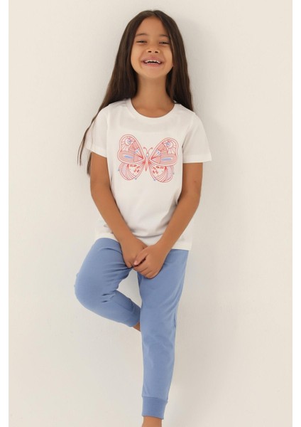 3390 Garson Butterfly Kız Çocuk Pijama Takımı fiyatları