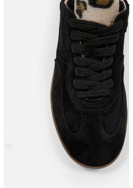 Mina Siyah Süet Hakiki Deri Kadın Sneaker modelleri