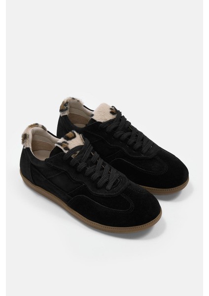 Mina Siyah Süet Hakiki Deri Kadın Sneaker indirimleri