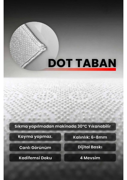 352 Hayvan Figürlü Trafik Yollu Dijital Baskı Kaymaz Dot Taban Makinede Yıkanabilir fırsatları