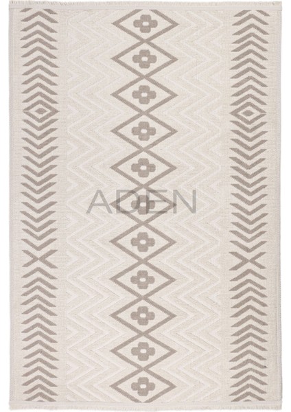 Lina 0104 Iskandinav Desenli Pamuk Dokuma Kilim Makine Halısı