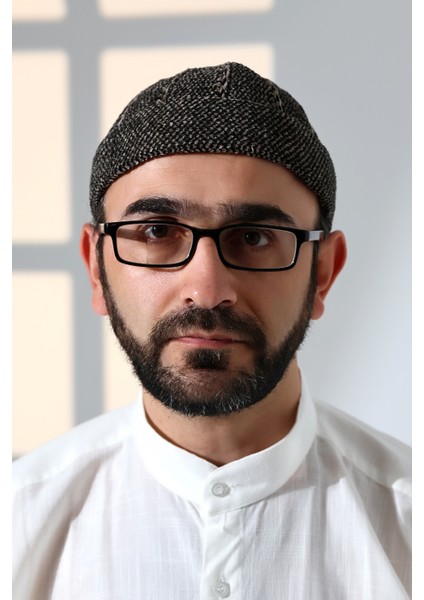 Siyah Katlamalı Çift Renk Kışlık Kadife Takke modelleri
