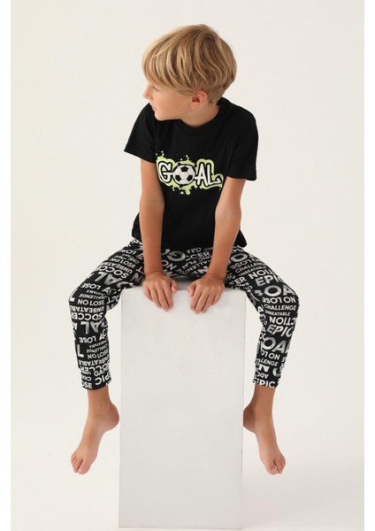 3344 Goal Erkek Çocuk Pijama Takımı modelleri