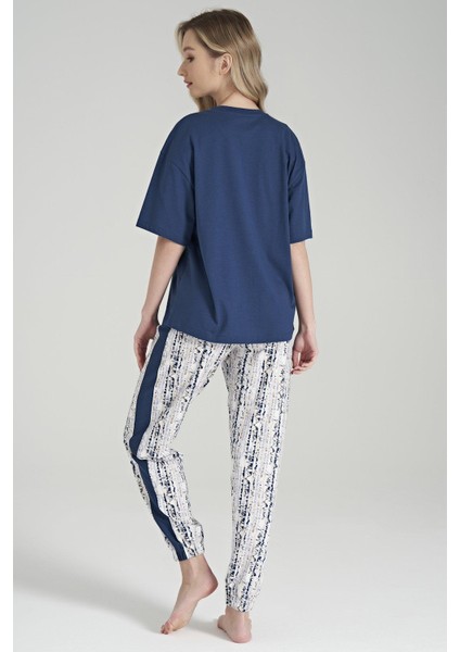 1682 Kadın Kısa Kollu Pijama Takım