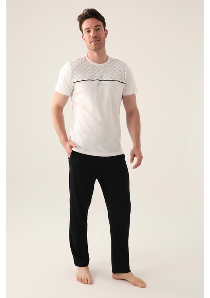 3010 The Erkek Kısa Kollu Pijama Takımı