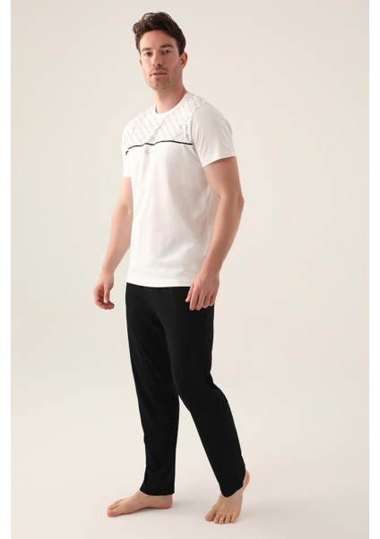 3010 The Erkek Kısa Kollu Pijama Takımı