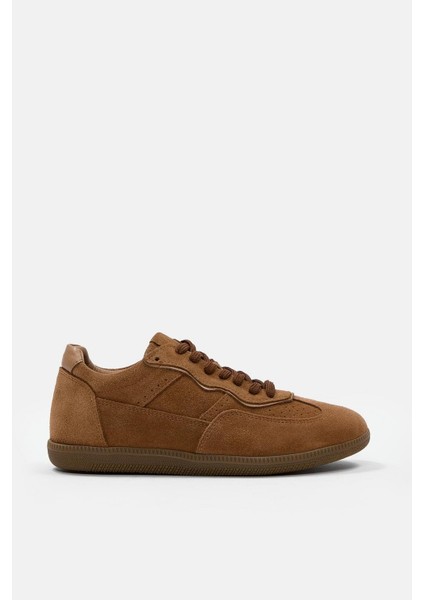 Mina Taba Süet Hakiki Deri Kadın Sneaker
