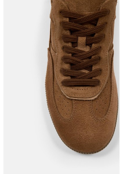 Mina Taba Süet Hakiki Deri Kadın Sneaker
