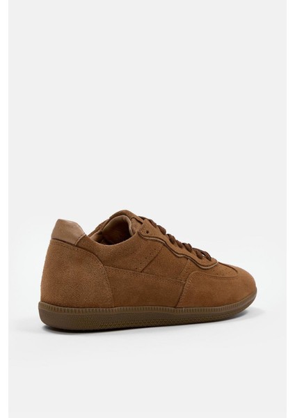 Mina Taba Süet Hakiki Deri Kadın Sneaker