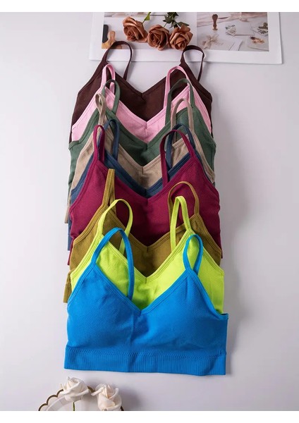 Kadın Çıkarılabilir Pedli Croptop Büstiyer