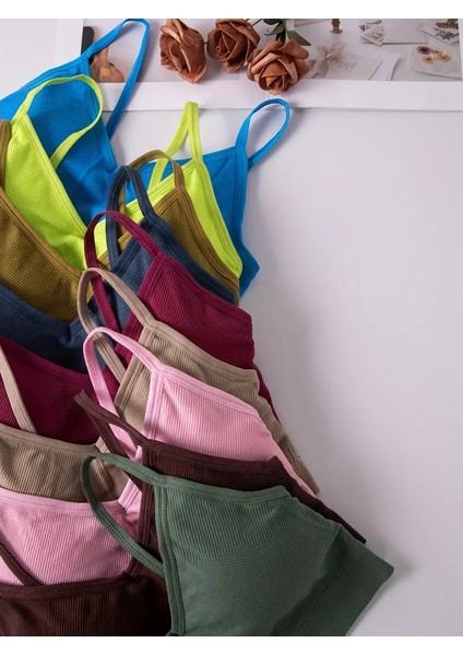Kadın Çıkarılabilir Pedli Croptop Büstiyer