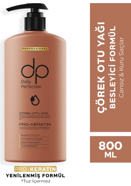 Dp Daily Perfection  4'lü Set Şampuan 800 ml