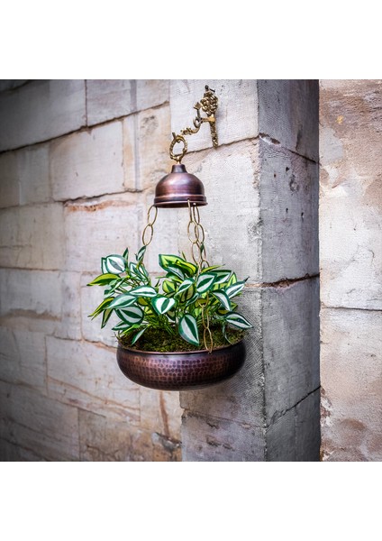 Flower Pot Bakır Saksı