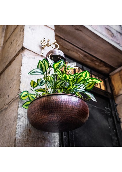 Flower Pot Bakır Saksı